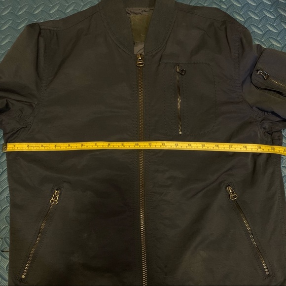 Mens Blank NYC Navy Blue Bomber Jacket - Picture 10 of 11